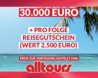 30.000 Euro + Reisegutschein Gewinnspiel