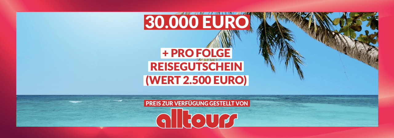 30.000 Euro + Reisegutschein Gewinnspiel