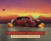 Ford Mustang GT + 2.000 Euro Gewinnspiel