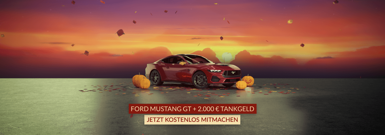 Ford Mustang GT + 2.000 Euro Gewinnspiel